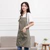 Canvas Pockets Apron Butcher Crafts Baking Chefs Kitchen Cooking BBQ Plain