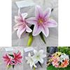 Elegant Lily Fake Flowers 3d Printed For Home Party And Event Decoration