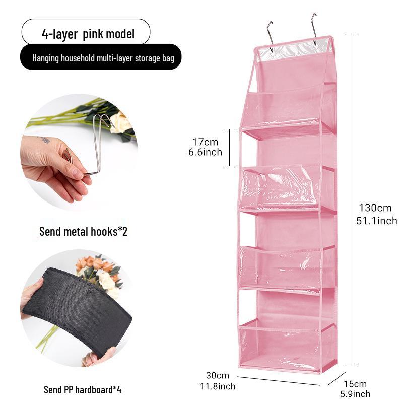 Multi-Layer Hanging Storage Bag for Toys and Sundries