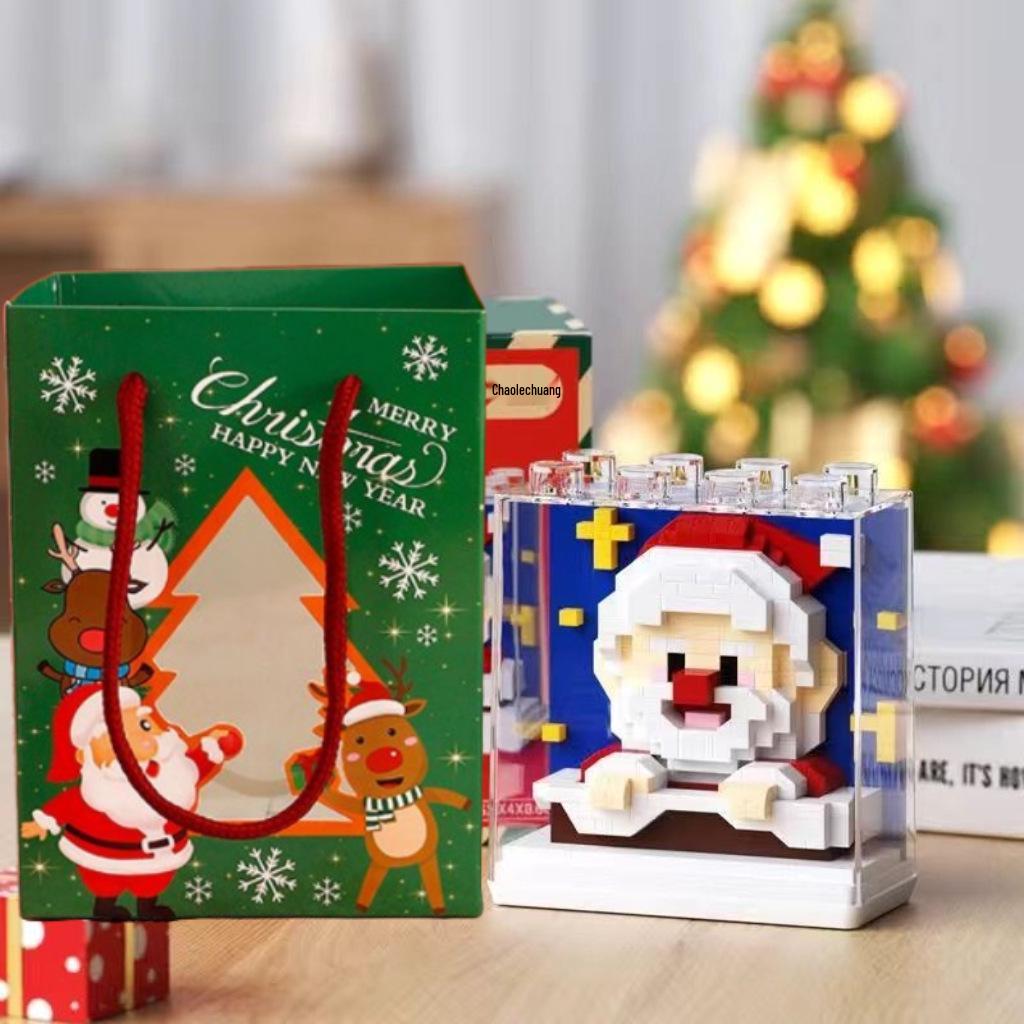 LEGO-Compatible Christmas Building Blocks: Santa Claus, Snowman, and Christmas Tree Figurines for Kids