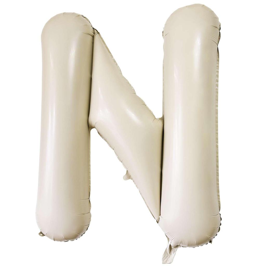 Baloane Gigante Albe Crem de 40 Inch Literele A-Z, Consumabile Petrecere de Ziua de Naștere Decorațiuni Eveniment Aniversar Alfabet