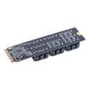M.2 M KEY Nvme To 9 Ports SATA 3.0 Adapter 6Gbps M.2 To SATA 3.0 Riser Card PCIE 3.0 X2 Hard Disk Capacity for Desktop PC