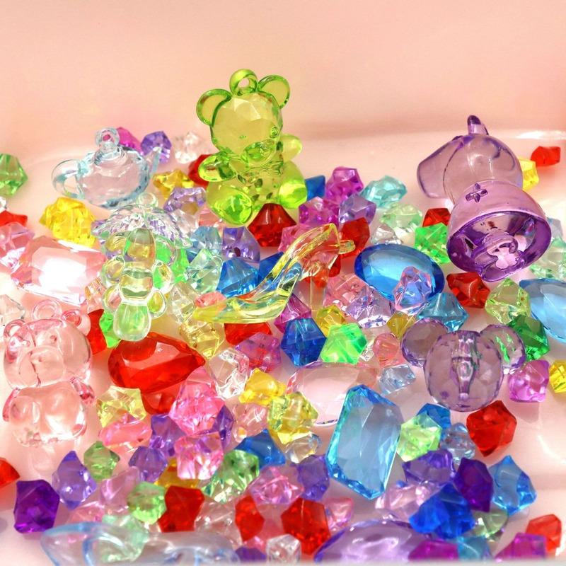 Simulated Crystal Gems Diamond Jewels Plastic Artifical Gems Props Party Confetti Wedding Decoration Dress Up Toys