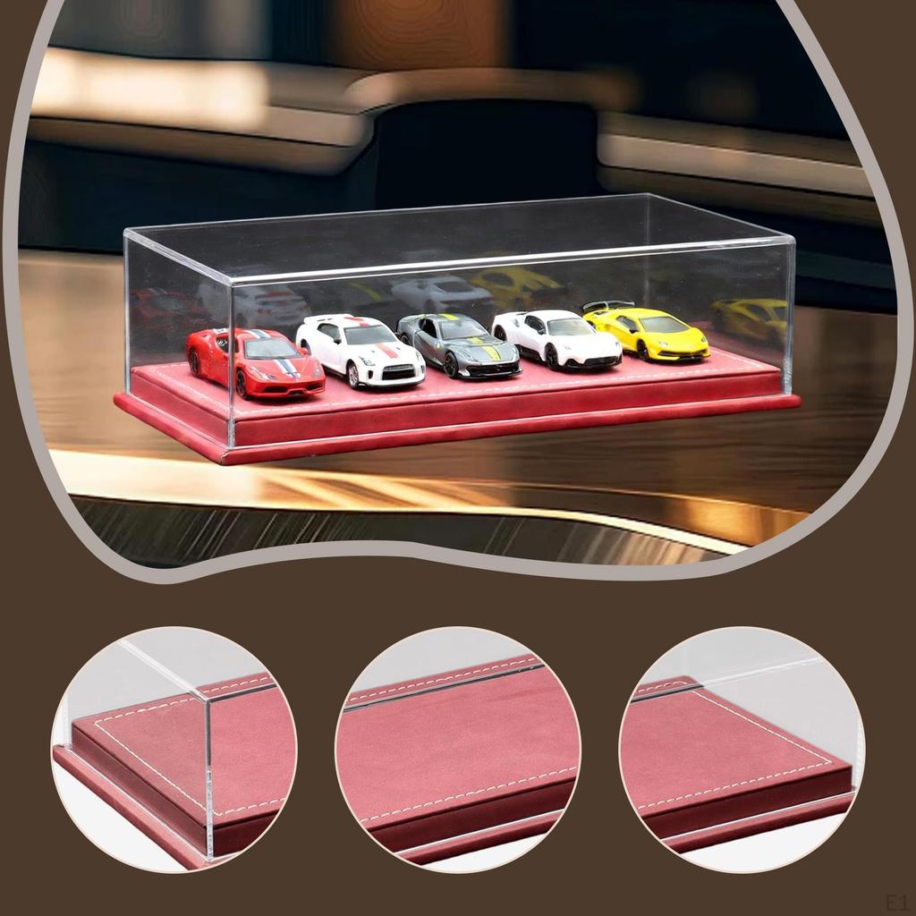 1:64 Scale Model Car Display Case Toy Storage Box Transparent for Collectibles