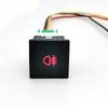 1PC DC12V Car LED DRL Camera Power ON off Fog Light Switch Button with wire For Golf 6 Jetta MK6 Scirocco Touran 2006 - 2012