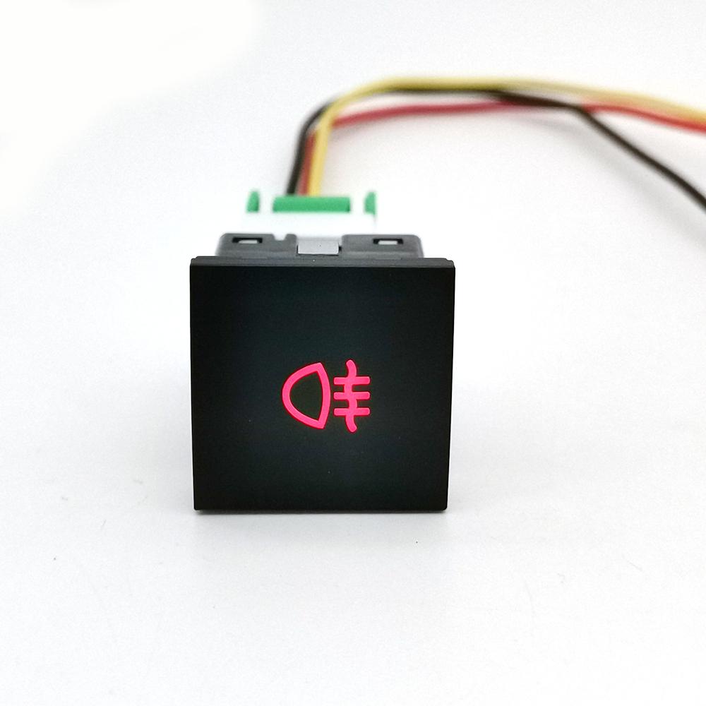 1PC DC12V Car LED DRL Camera Power ON off Fog Light Switch Button with wire For Golf 6 Jetta MK6 Scirocco Touran 2006 - 2012