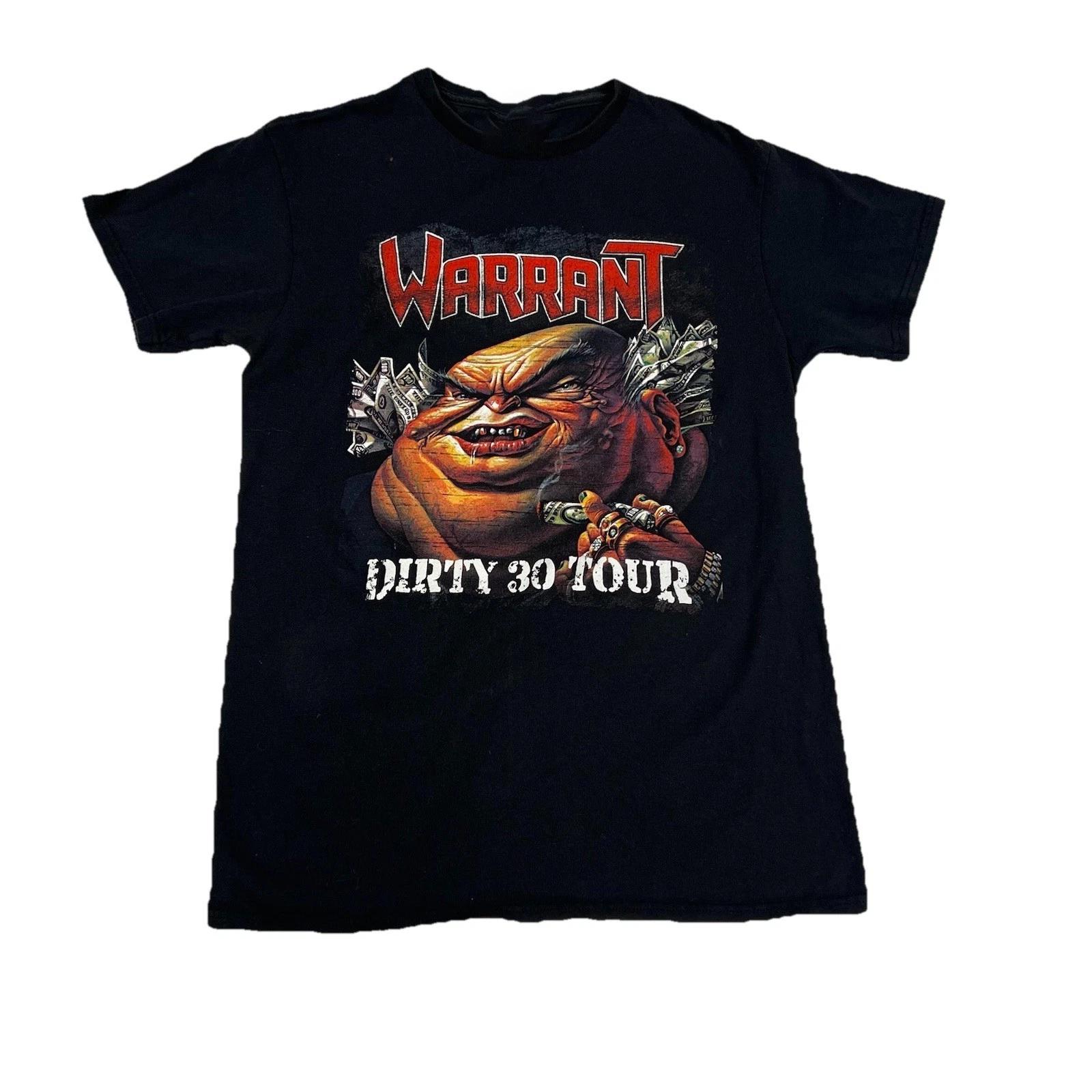 

Warrant Band Dirty 30 Tour 100% Cotton T-shirt Mens Tees Top All T-Shirt Tee Top Unisex 2F1481 M