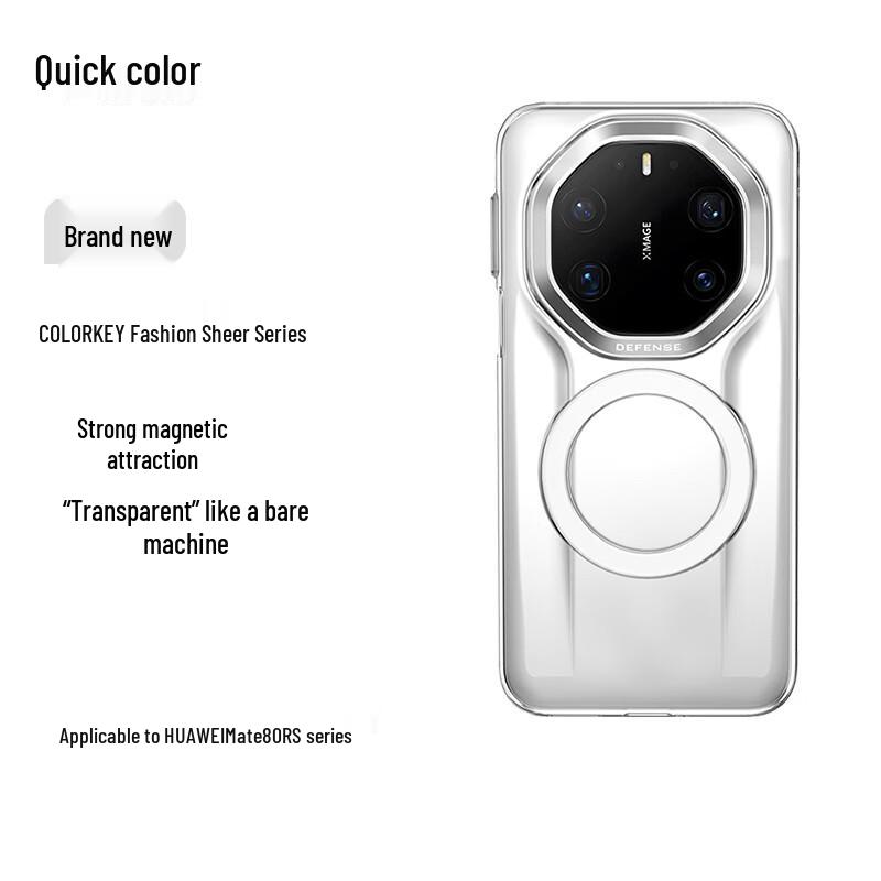 

Juese Transparent Magnetic PC Phone Case for Huawei Mate 80 RS Ultimate Design