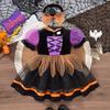 Šaty čarodějnické princezny pro batolata, Dětský halloweenský maškarní kostým pro vystoupení