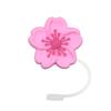 Plant Cartoon Straw Cover Straw Cap Silicone Dustplug Flower Party Straw Decoration