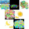 Luminous Resin Pebbles Assorted Colors For Home Garden Fish Tank 10 Pieces/bag