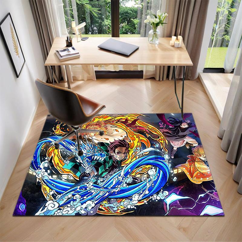 Japanese manga artist Koyoharu Gotouge's Demon Slayer carpet is suitable for living room and bedroom doormats office balcony decorative rugs H9