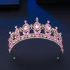 DIEZI 11 Colors New Luxury Princess Crystal Tiara Women Wedding Party Elegant Bridal Bride Rhinestone Crown Hair Accessories