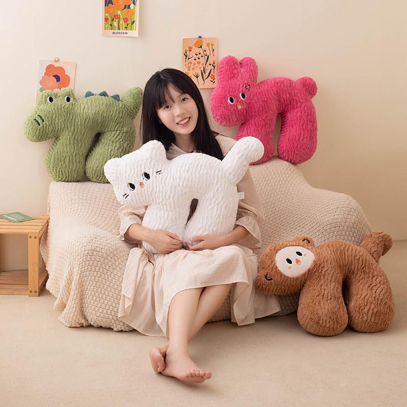 Monkey Rabbit Cat Crocodile Plush Toy Stuffed Animal Doll Decoration Gift 45cm