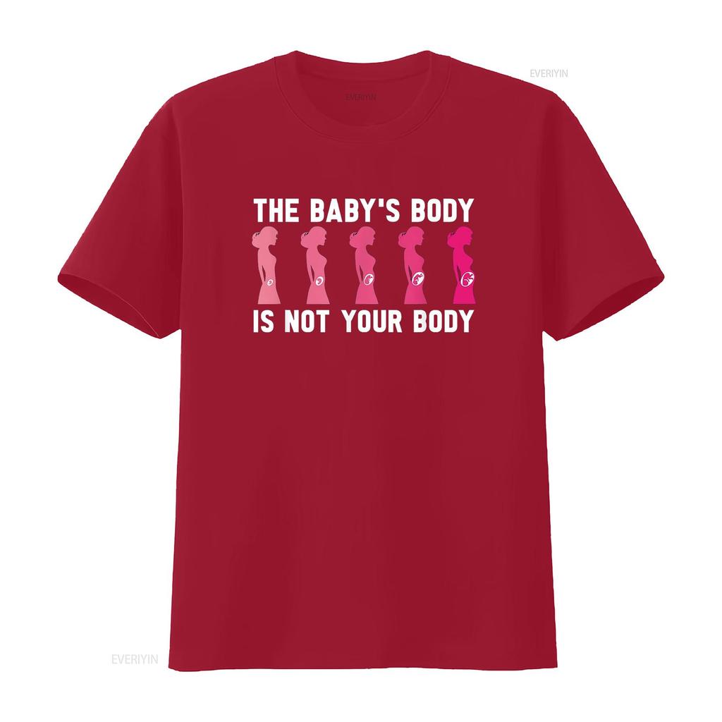 Anti Abortion Pro Life The Baby S Body Is Not Your T Shirt Black Vintage Washed Top For Everyday Wear Designer Clothes Slightly