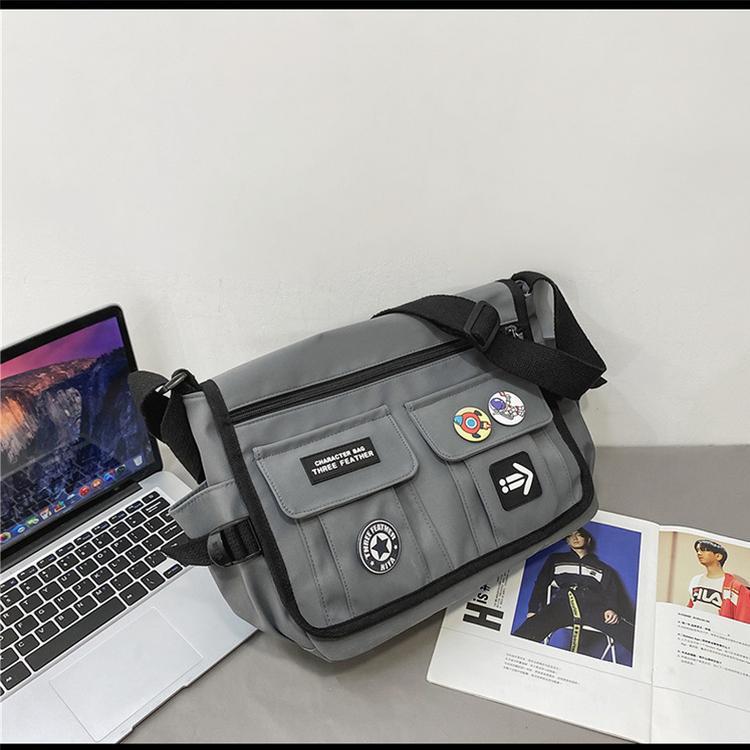 New Crossbody Bag Men's Tide Satchel Canvas Student Messenger Bag Female Backpack Casual Shoulder Bag