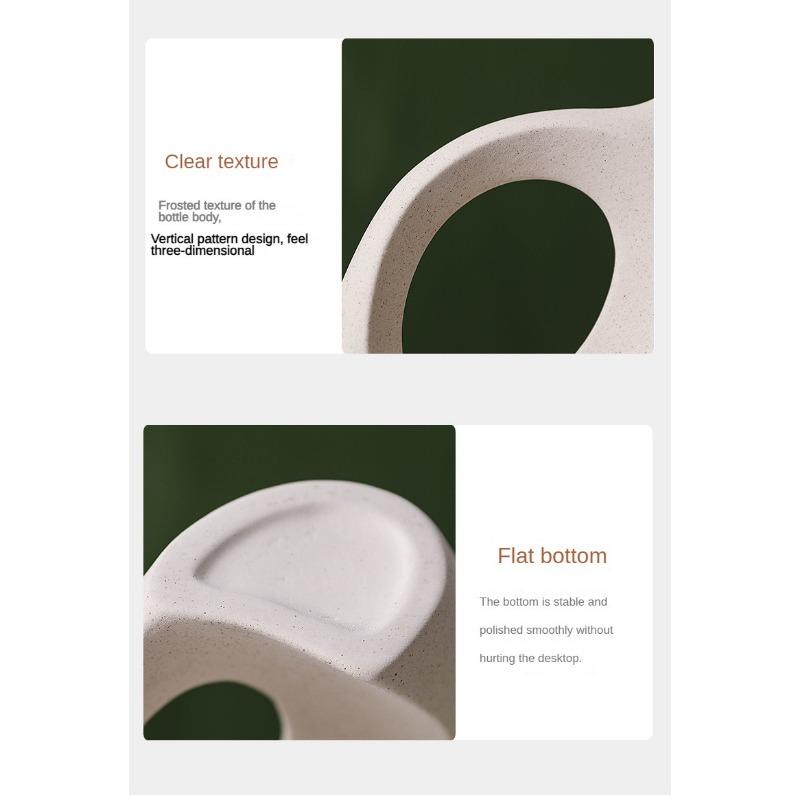 Nordic Ceramic White Vase Ins Style Creative Flowerpot Flower Arrangement Simple High Sense Wholesale European Entry Lux