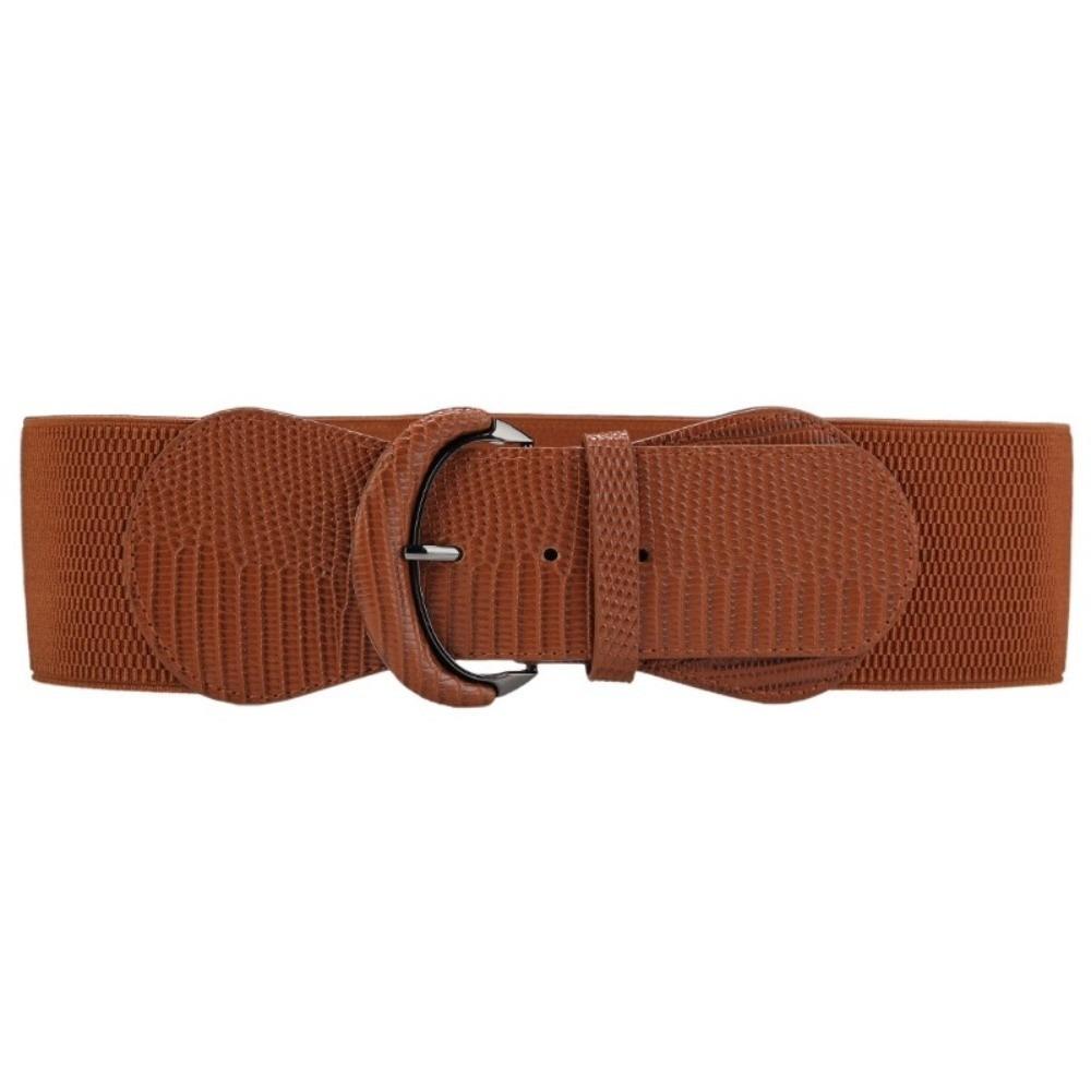 Cloth Stretchy Cummerbunds Leopard Print Wide Waist Belt Slimming Female Waistband Dress