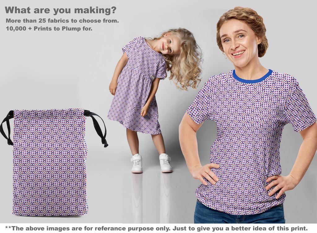 oneOone Cotton Flex Blue Fabric Dot Sewing Craft Projects Fabric Prints By Yard 40 Inch