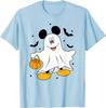 New Disney Mickey and Friends Halloween Ghost Mickey Mouse Fashion Casual T-Shirt S-4XL Four Seasons