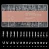 240pcs Oval Shape Sandwich Nail Dual Form No-Trace Nail Tips  for Profional Use in Nail Salons