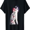 Geisha Tattoo Drache mit Kirschblüte T-Shirt