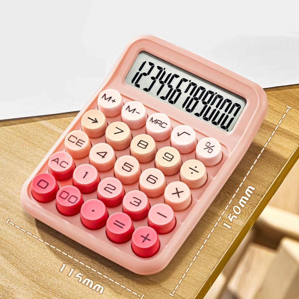 Large Display 12 Digit Calculator Gradient Color Scientific Calculator  Office Financial Use