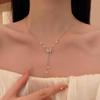 Luxuriöse Exquisite Funkelnde Zirkonia Schmetterling Anhänger Perlen Quaste Halskette für Damen Romantisches Temperament Halsband Kette Schmuck Geschenk