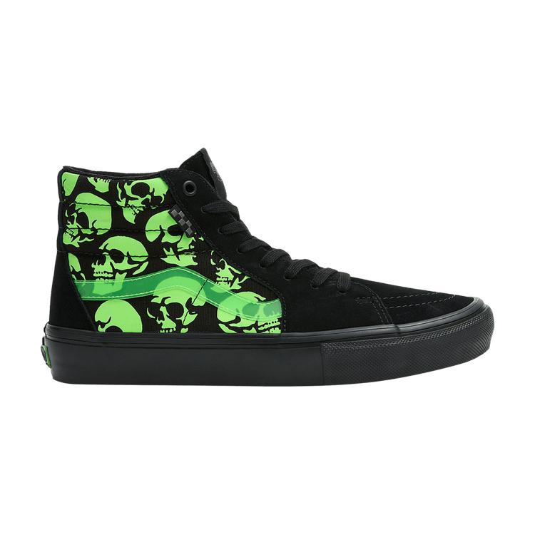 Vans Tenisi unisex Skate Sk8-Hi Glow Skulls Negru Verde VN0A5FCC5QW