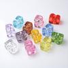 5 stk Store Bogstavperler, Stor Hul Tykke Alfabet Akrylperler, Gennemsigtige Vokal Boble Bogstavformede Afstandsstykker til Smykkefremstilling Perlearmbånd