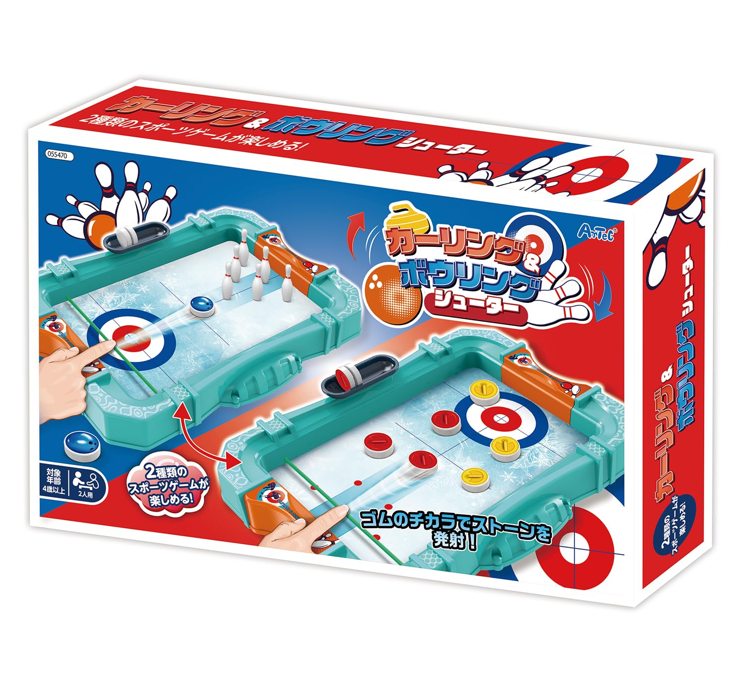 Artec Игрушка-шутер для керлинга и боулинга 55470, Развивающая игрушка, Для игры детей в помещении, Спорт, Настольная игра, Керлинг, Боулинг