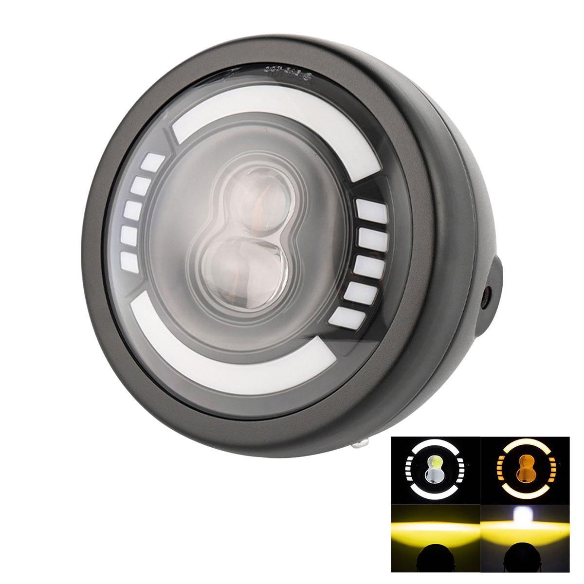 5.75 Inch LED Motorcycle Headlight Projector Super Bright High Low Beam Turn Signal Light Motorcycle Led Driving Light LED
