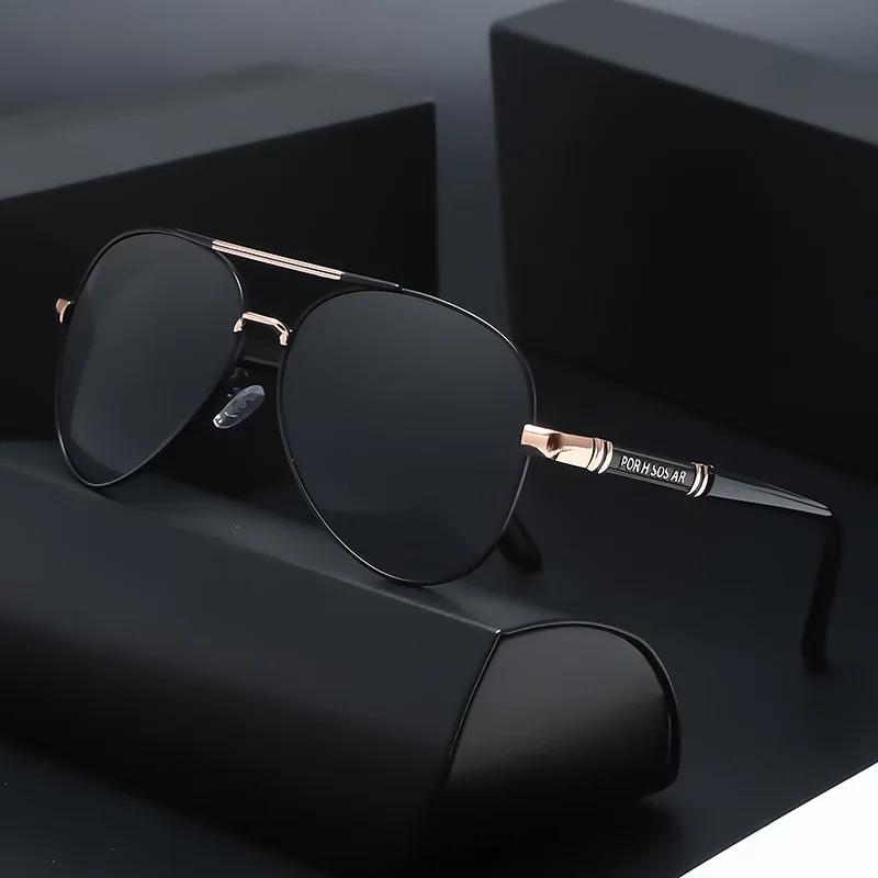 Sunglasses Men Metail Frame Quality Sun Glasses Brand Design Male Glasses Fishing Driving Goggles UV400 Gafas De Sol