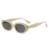 Ins Popular Fashion Oval Women Luxury Sunglasses Retro  Designer Jelly Color Shades UV400 Men Rivets Sun Glasses
