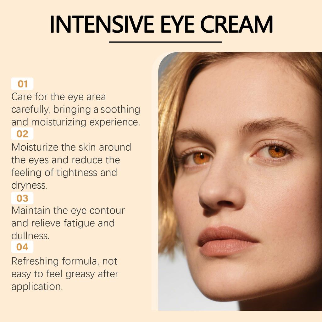 Firming Eye Cream Anti Wrinkles Fade Fine Lines Anti Dark Circle Puffiness Deeply Moisturizing Eyes Bag Removal Cream Eye Care