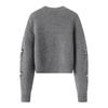 Women's Knitted Sweater New Sequined Long-sleeved Short Jacket Knitted Cardigan Women's