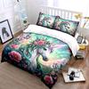 Unicorn with Flowers and Butterflies Bedding Duvet Cover Set  (1*Duvet Cover 2*Pillowcases, without duvet insert)