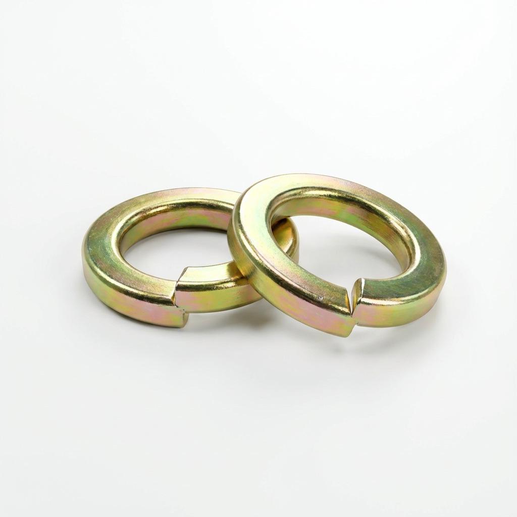 Zinc-Plated Washer Set with Flat & Spring Washers, Sizes M4-M48
