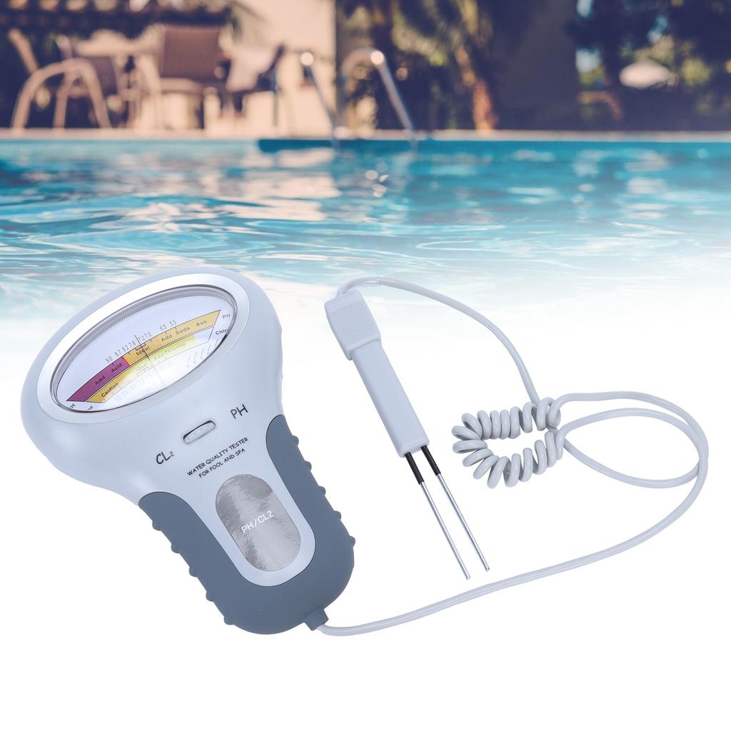 Portable 2 In 1 Water Quality PH and Chlorine Level CL2 Tester Meter for Swimming Pool Spa
