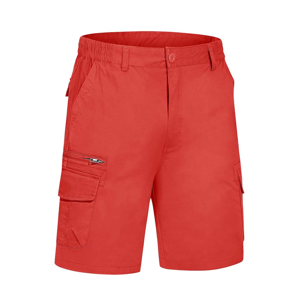 Men's Casual Color Outdoors Pocket Beach Work Trouser Cargo Shorts Pant