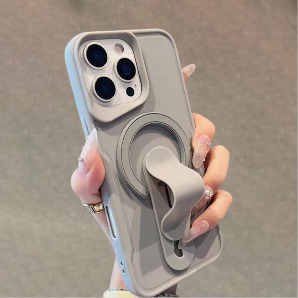 

Solid Color Push Pull Holder Ring For Magsafe Magnet Phone Case For For Iphone 16 15 14 13 12 11 Pro Max Soft Silicone Cover iPhone 11