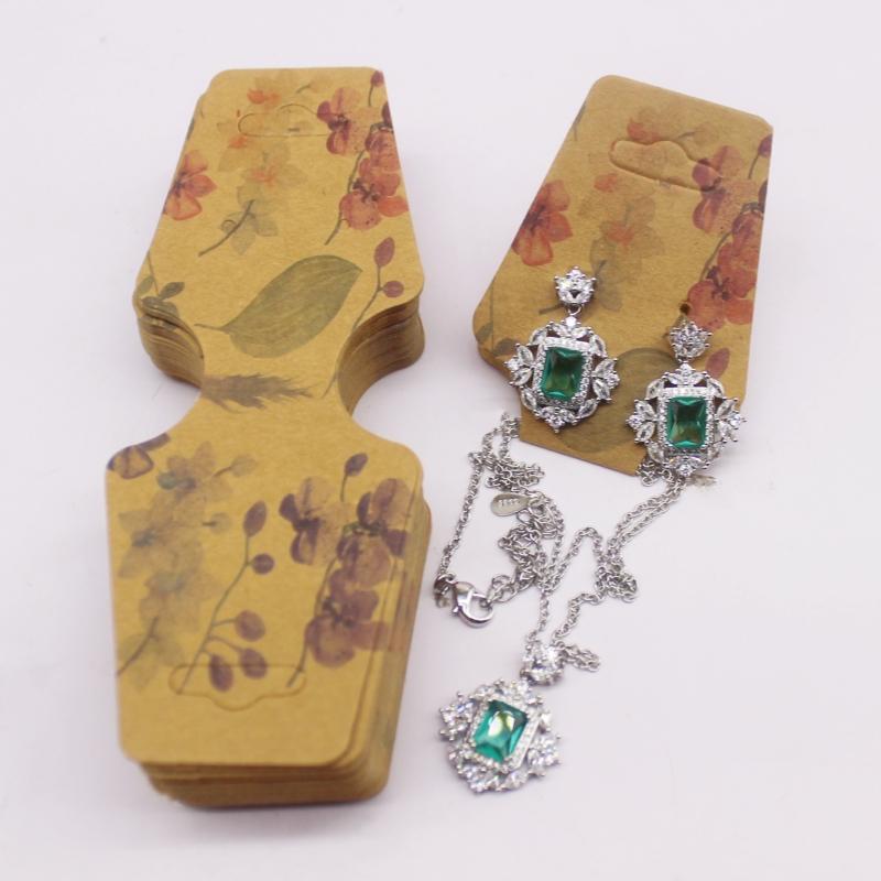 100pc/lot Multi Design Printed Jewelry Necklace Earring Set Card Flower and Bird Styles Hair Accessoreis Bracelet Dispaly Card