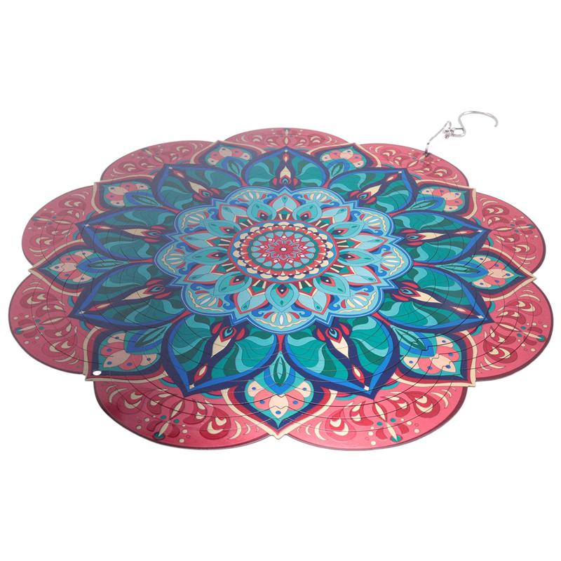 

M-Modern-3D Wind Spinner Design 12Inch Garden Laser Cut Hanging Wind Spinners Metal Kinetic Yard Art Deco Indoor/Outdoor Décor D зелений