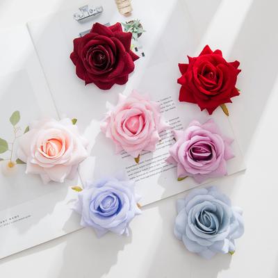 Wholesale Artificial Flowers Silk Roses Wedding Wall Scrapbooking Home Decoration Accessories Festival Garland Diy Cake Material