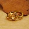 Anello Minimalista in Acciaio Inossidabile a Forma di Cuore Amore Vuoto per Donne Anelli con Zirconi Intarsiati Colore Oro Impermeabile Gioielli Moda Romantica