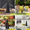 Fly Fans for Tables, Fly Deterrent Fan for Indoor Outdoor Meal, Keep for Your Food Clean, Portable Picnic Drive Food Fan Support USB and Battery