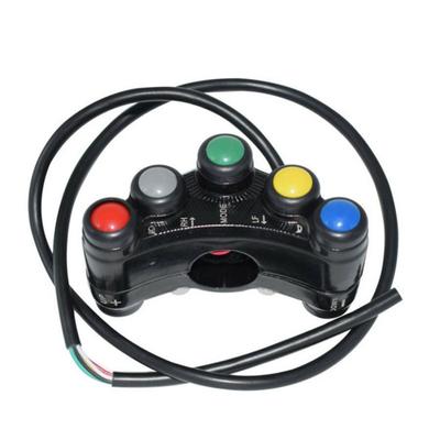 5 Buttons Motorcycle Scooter ATV Handlebar Horn Turn Signal Light Control Switch