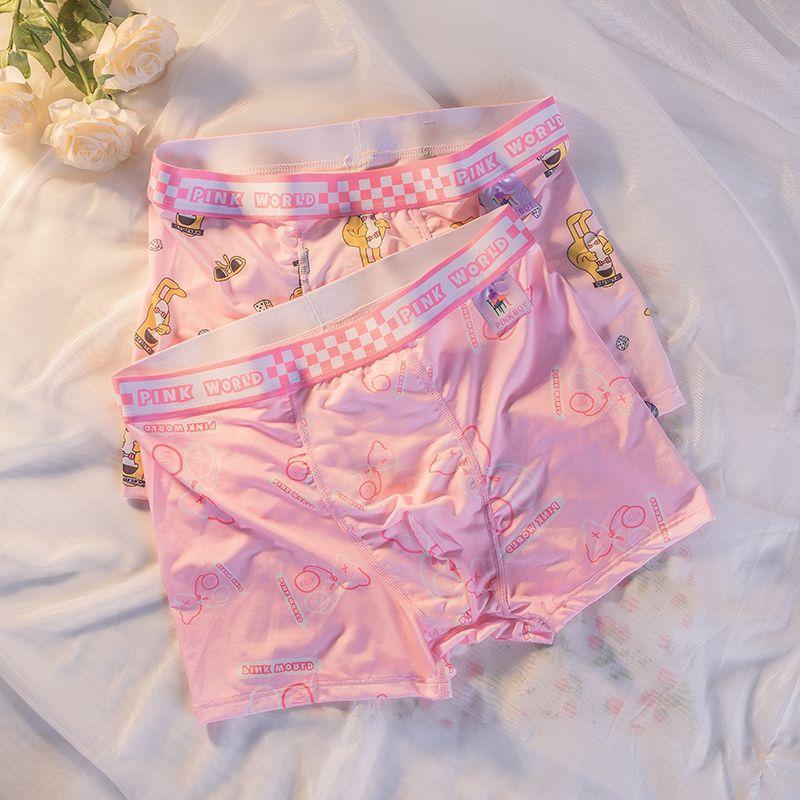 Cute Hunk Powder Lenjerie de corp pentru bărbați Pantaloni scurți din mătase de gheață Slip boxer de vară antibacterian