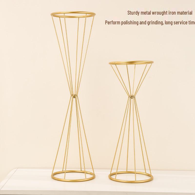 Creative Metal Flower Stand Vase for Wedding and Event Decorations