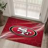 San Francisco 49ers Design Kristall Samt Teppich Gemütlich Nicht?Rutschfester Teppich mit Aufdruck für Schlafzimmer Wohnzimmer Eingang